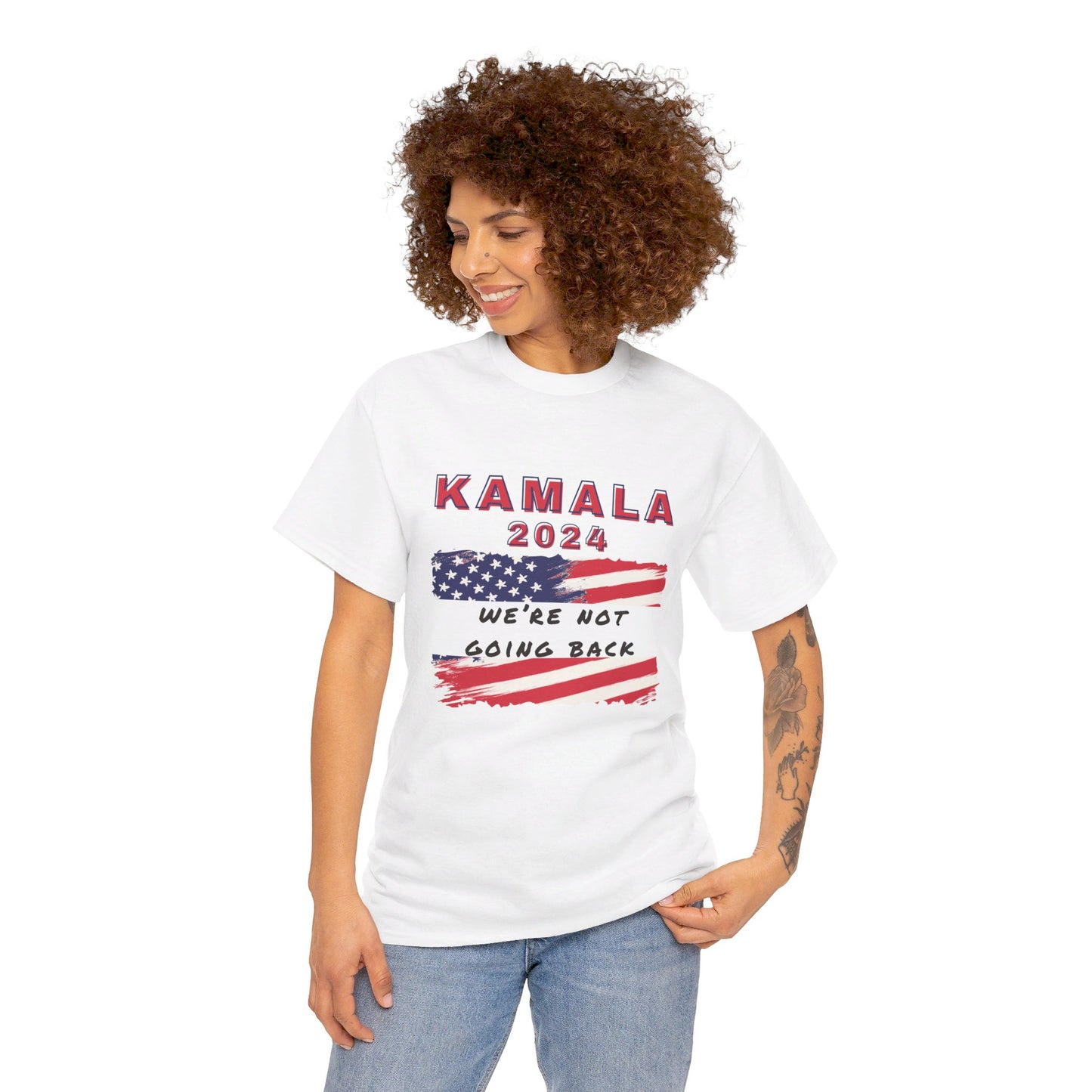 Kamala 2024 : USA flag - We're Not Going Back